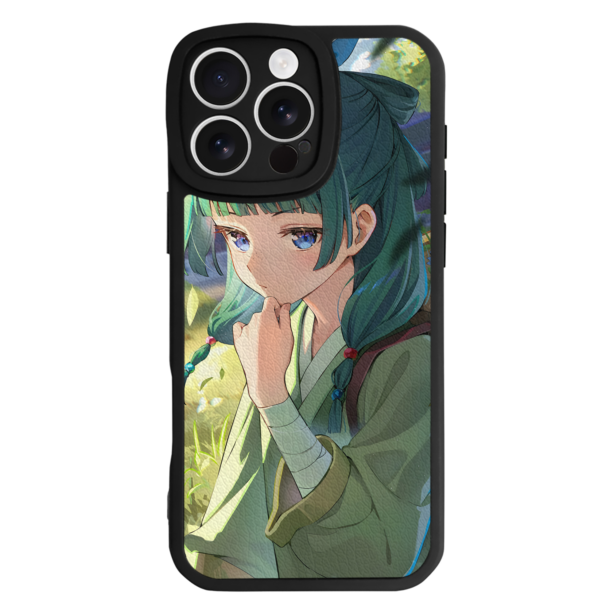 （画像用） 薬屋のひとりごと The Apothecary Diaries 【iPhone 16シリーズ対応】シリコンスマホケース（レザー調） 材質：シリコン